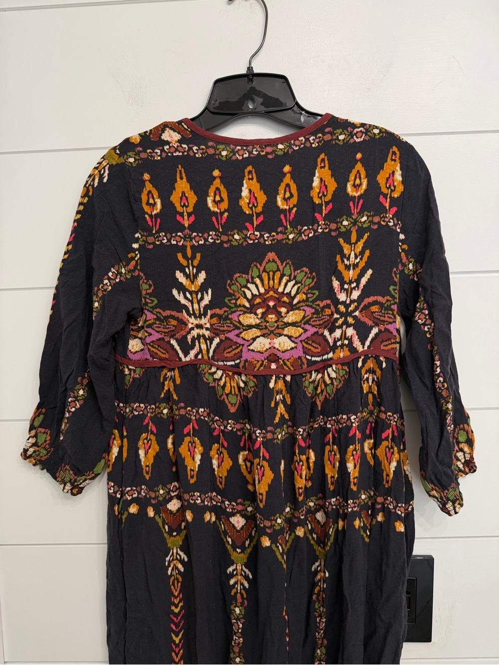 Free People Moody Combo Foley Long Sleeve Maxi Dress Size XS 36812 - Picture 10 of 16